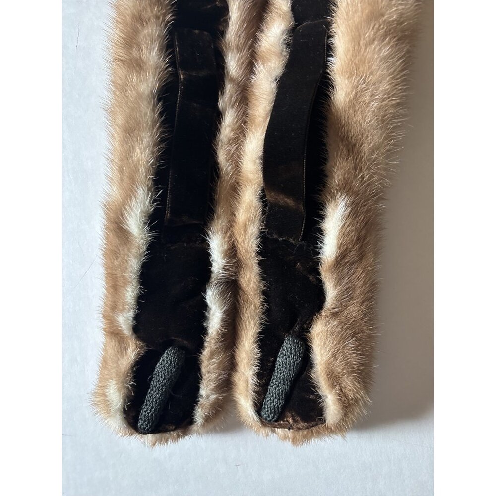 Davidsons Of Indianapolis Mink Collar Or Stole Vintage Brown - Picture 5 of 7